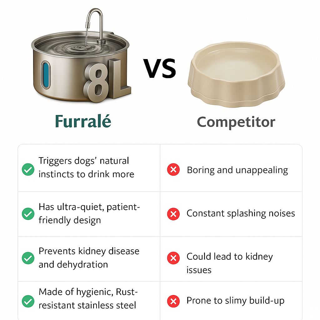 Furralé Vet-Approved Hydration Fountain for Dogs